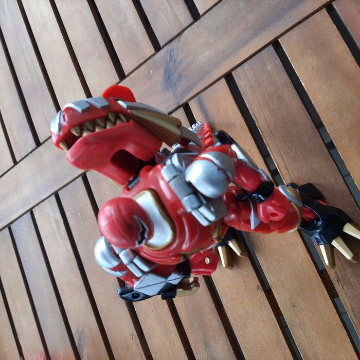 Figurine Power Rangers Dino Thunder – Red Ranger + queue Tyranno Drill - photo numéro 2