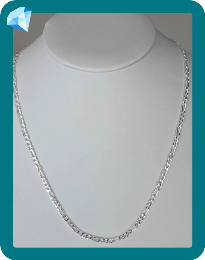 Collier maille figaro 50cm 4mm