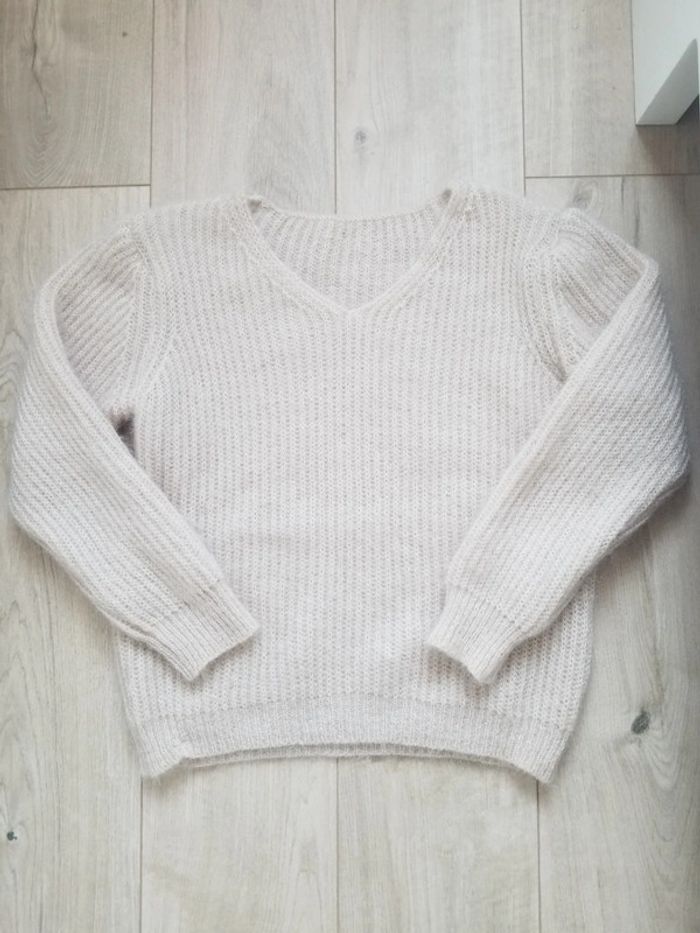 Pull beige taille unique - photo numéro 2