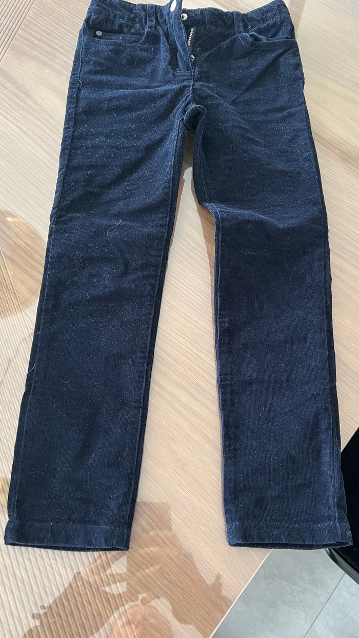 Pantalon en velours jacadi fille