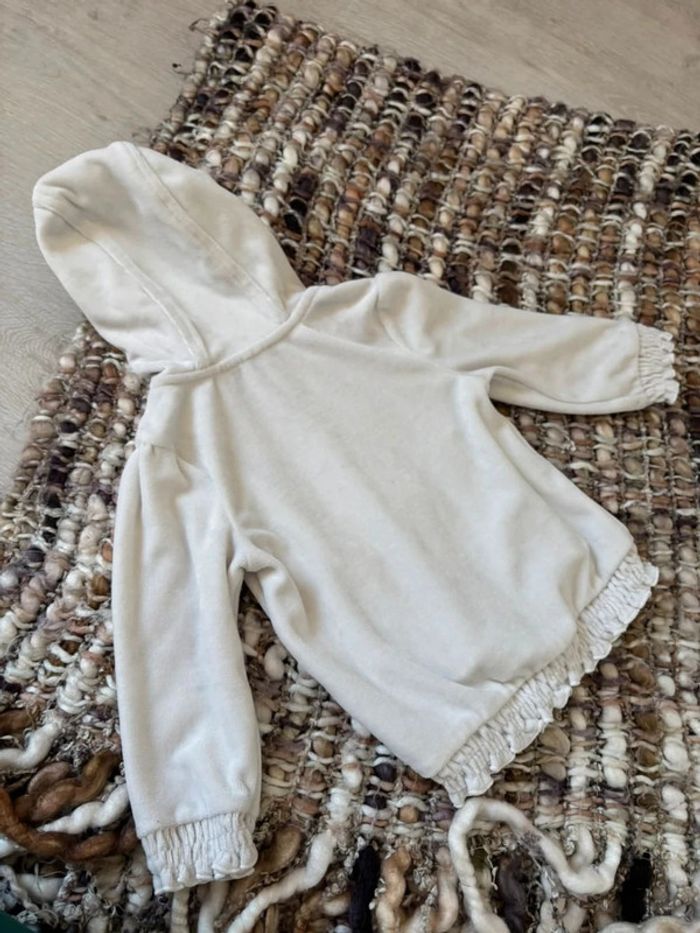 Veste bébé fille effet velours 18 mois - photo numéro 4