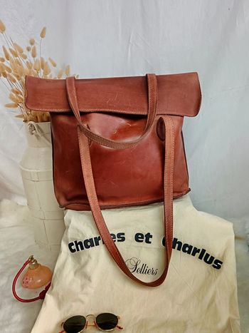 Cabas a Rabat cuir taurillon | Charles et Charlus
