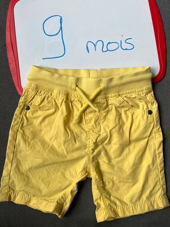 Bermuda jaune TAO 9 mois