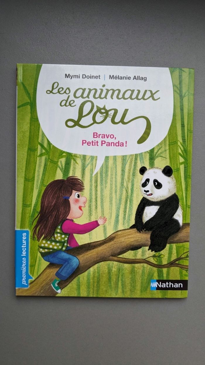 Livre
Les animaux de Lou.
Bravo Petit Panda !
Premières lectures
Niveau 2
Nathan
