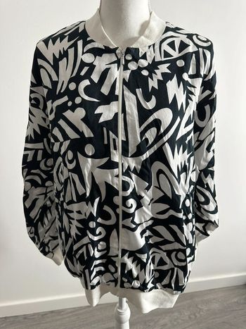 Bomber fin bariolé Diane Von Fürstenberg Vintage T40