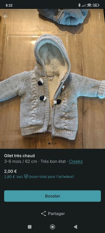 Gilet très chaud