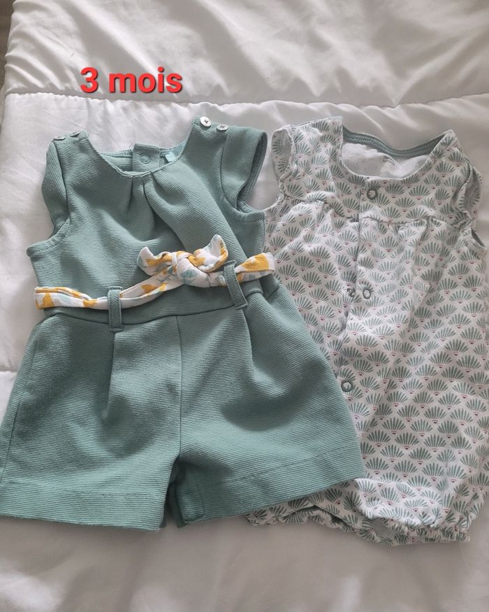 Lot de 2 combinaisons short