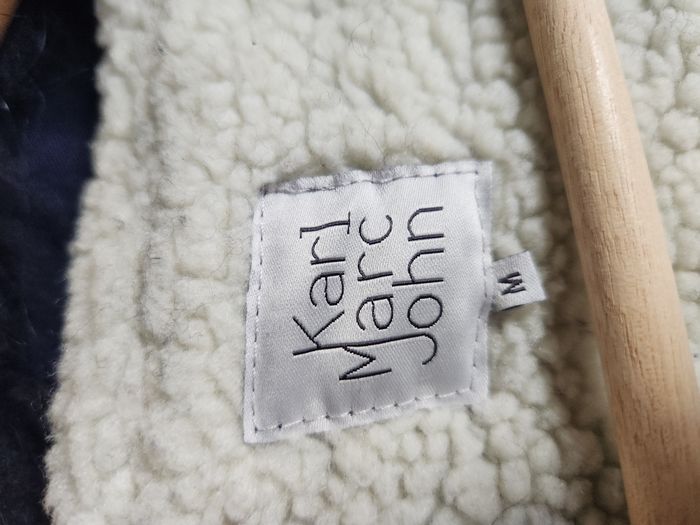 Manteau Parka fourrure bleu marine Karl Marc John Taille M - photo numéro 6