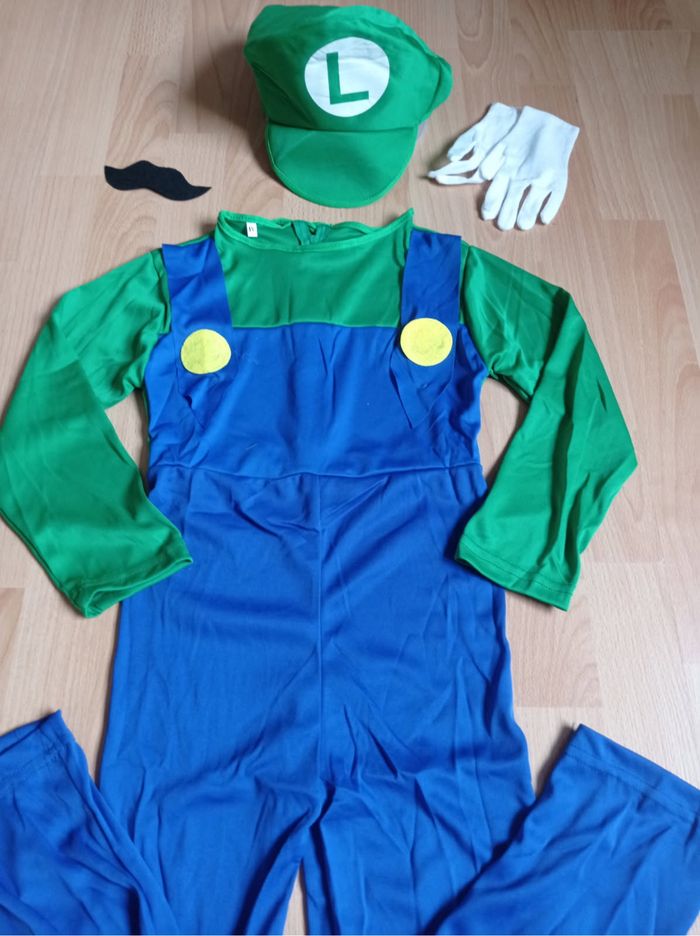 Déguisement combinaison luigi et accessoires 5-6ans - photo numéro 7