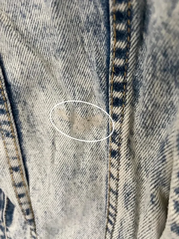 Denim Jacket Veste jean Pull & Bear patchs Womens XL - photo numéro 13