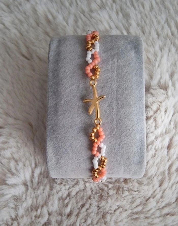 Bracelet thème vacances/été étoile de mer - photo numéro 2