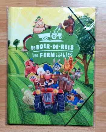 Farde à rabas élastique cartonnée Les Fermidables