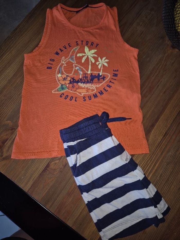 ensemble de plage pyjama sergent major 8ans