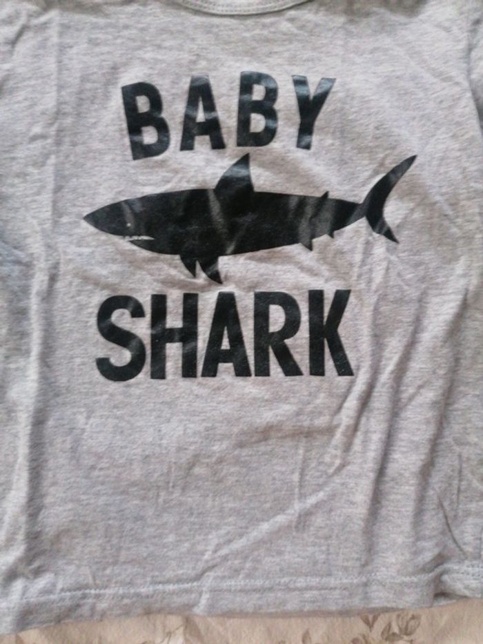 T shirt Mama shark baby shark - photo numéro 3