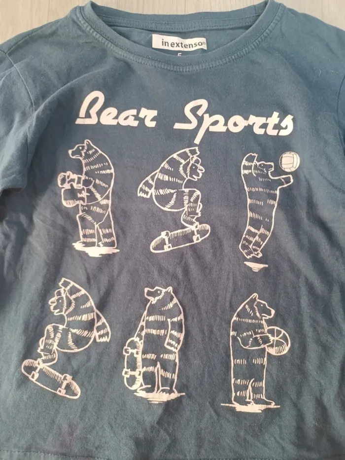 Lot t-shirt et 1 pull garçon 5 ans - photo numéro 15