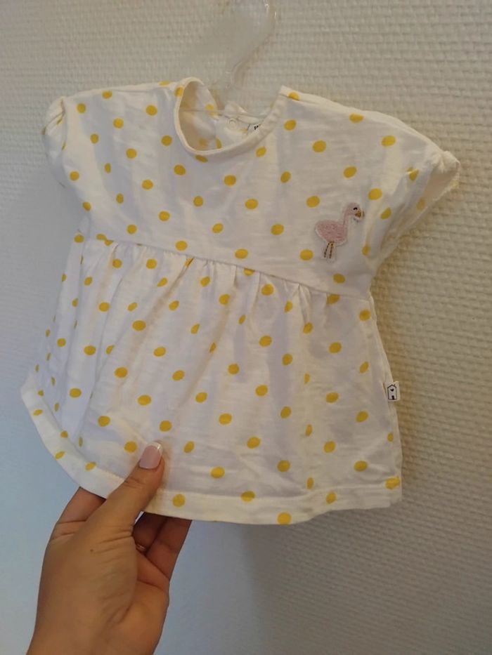 Techerts manches courtes fille 6mois