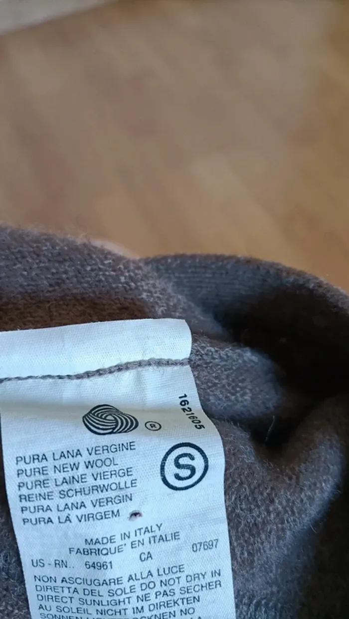 Gilet Benetton laine pure Lambswool - Vintage - photo numéro 3