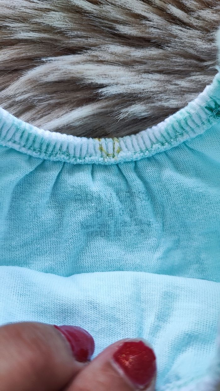 Robe body turquoise Primark 1 mois - photo numéro 3