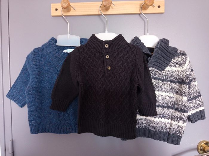 Lot pull en laine 6 mois