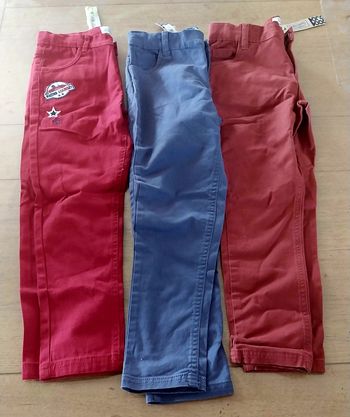 Lot de 3 pantalons garçon 8ans neufs