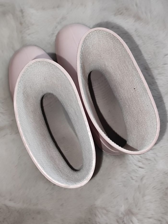 Bottes de pluies rose et violet taille 30 - photo numéro 6