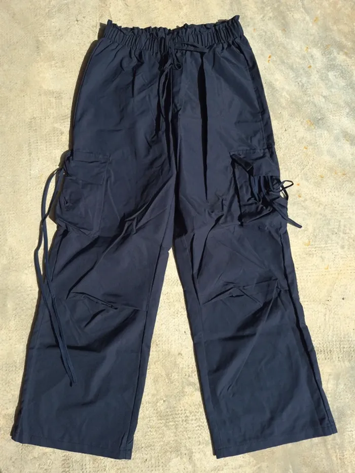 Pantalon cargo bleu marine