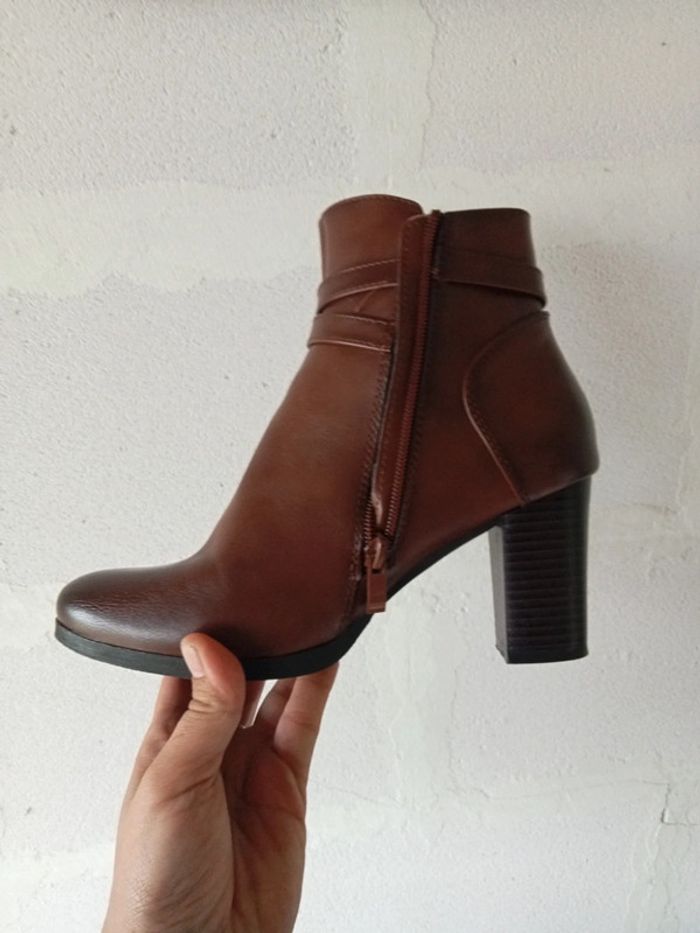 Bottines marron femme 38 - photo numéro 4