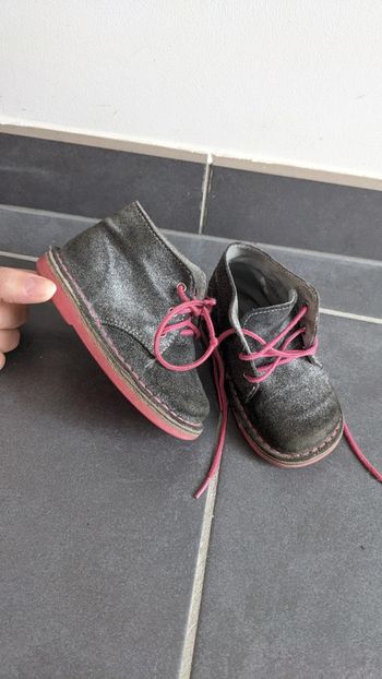 Chaussures montantes cuir suédé Vertbaudet 20