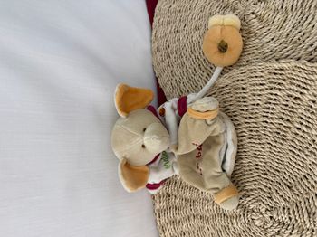 Doudou plat marionnette éléphant Malice adore se baigner BABY NAT
