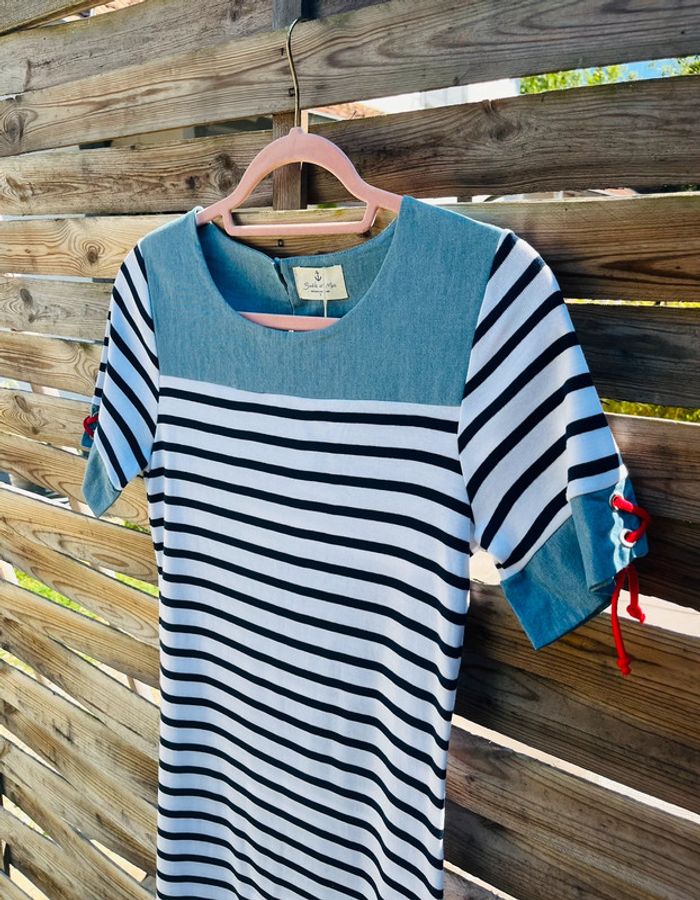 Robe marinière - Taille S - photo numéro 3