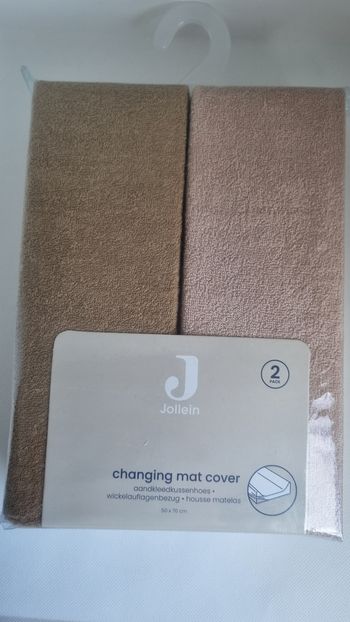 Lot de 2 housses de matelas a langer 50×70cm Jollein neuf 