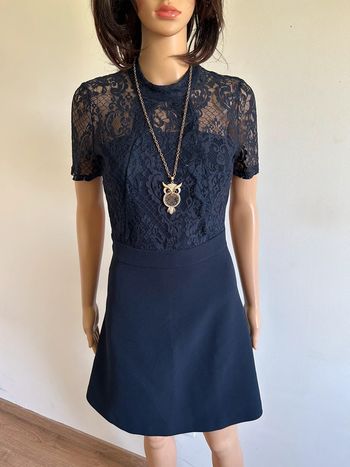 Robe bleue marine avec dentelle Morgan taille 36 jamais portée