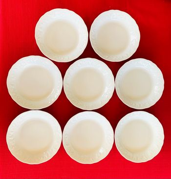 Ensemble 8 petit plats coupelles en porcelaine de Limoges vintage