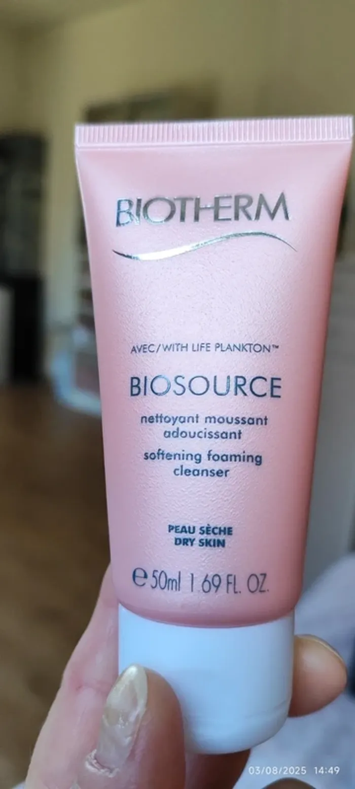 Biotherm Biosource Nettoyant Moussant Adoucissant Peau Sèche 50 ml - photo numéro 2