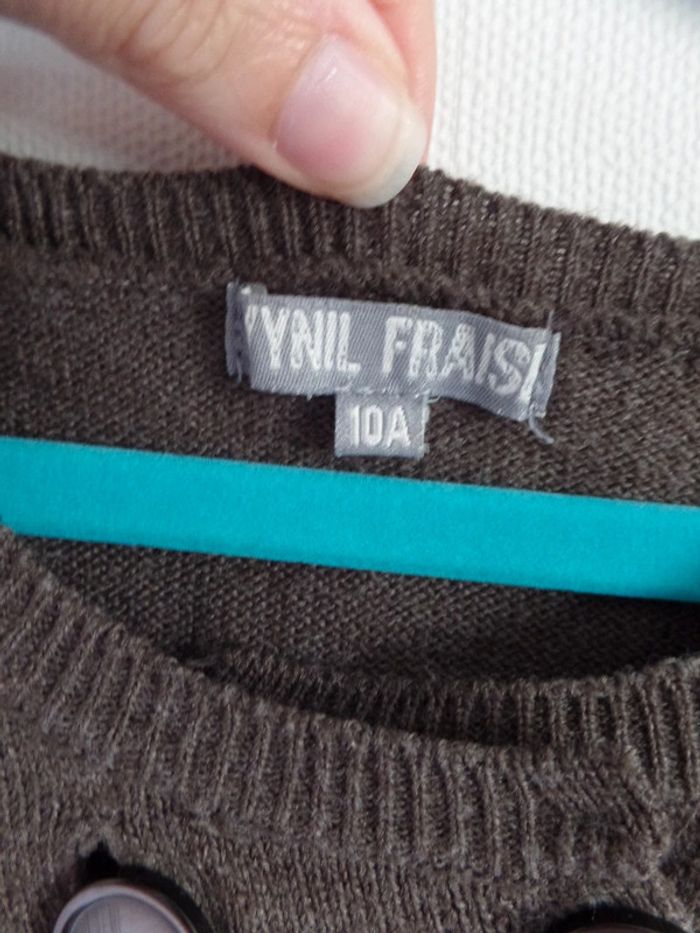 Gilet cardigan Vynil Fraise 10 ans - photo numéro 3