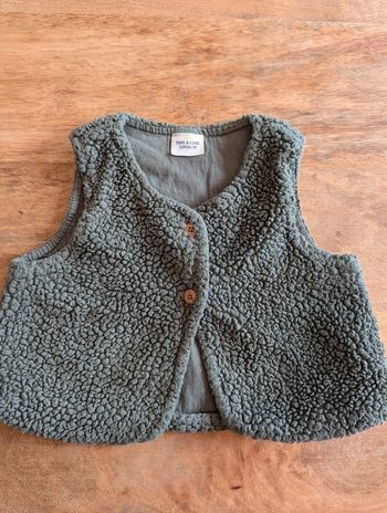 Gilet sans manche bouclette