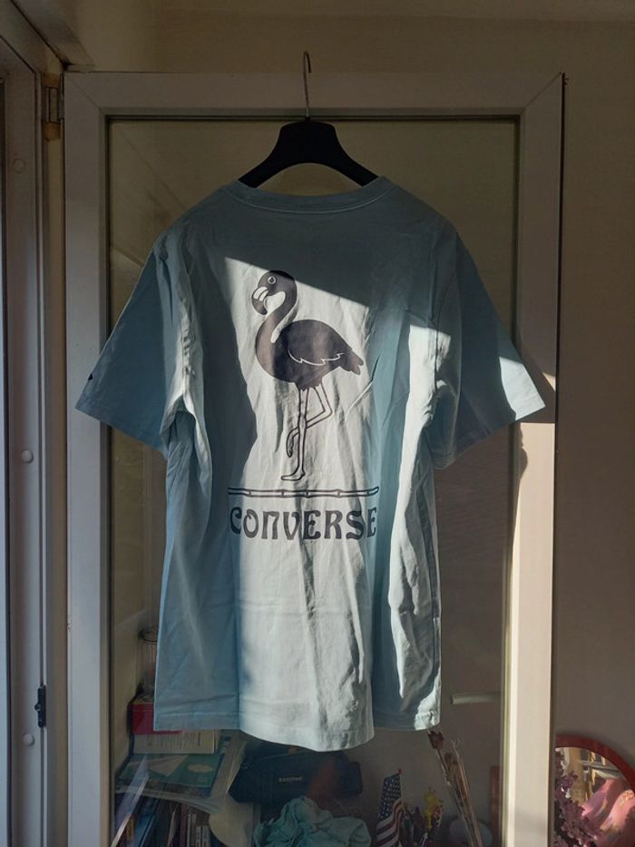 Tshirt bleu converse - photo numéro 2