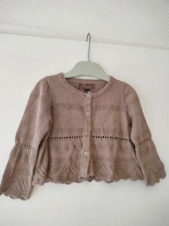 (e) Gilet marron Jean Bourget 12m