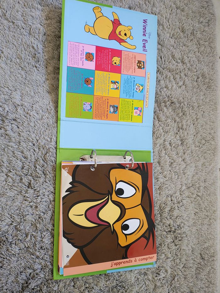 Ensemble Winnie Eveil: classeur et fiches - photo numéro 3