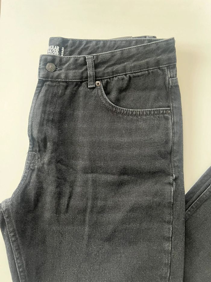 Jean homme noir taille 44/32L regular 100 % coton - photo numéro 3