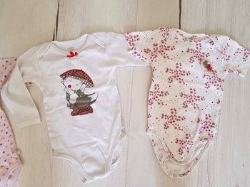 Lot de 2 bodys fille noukies Victoria et Lucie 12 mois