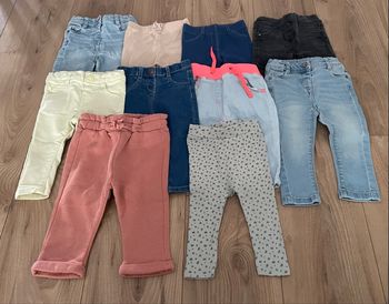 Lot pantalons fille 9 mois 