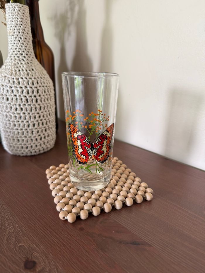 Verre papillon - Vintage - photo numéro 3