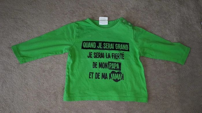 Lot t-shirts garçon 12 mois - photo numéro 10