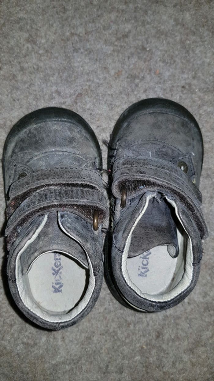 Kickers garçon p. 20 tbe marrons et grises - photo numéro 2