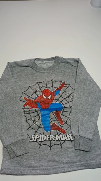 Pull spider man gris pour garçon 4 ans