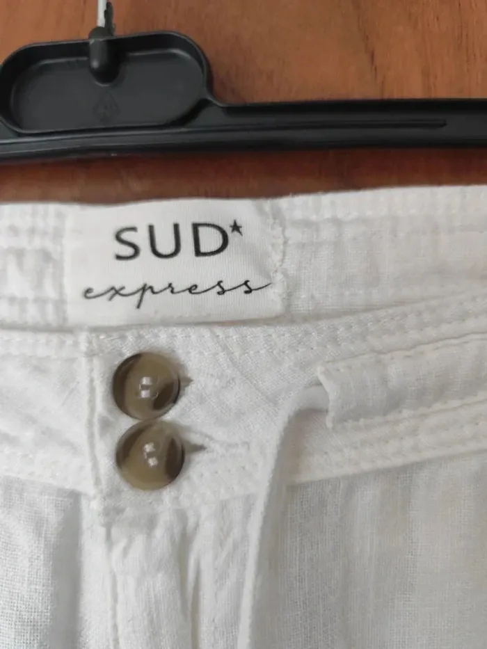 Pantalon lin blanc - photo numéro 6