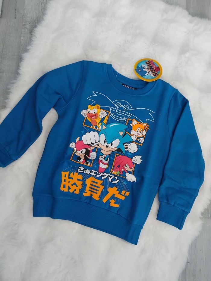 Sweat garçon Sonic, neuf avec étiquettes