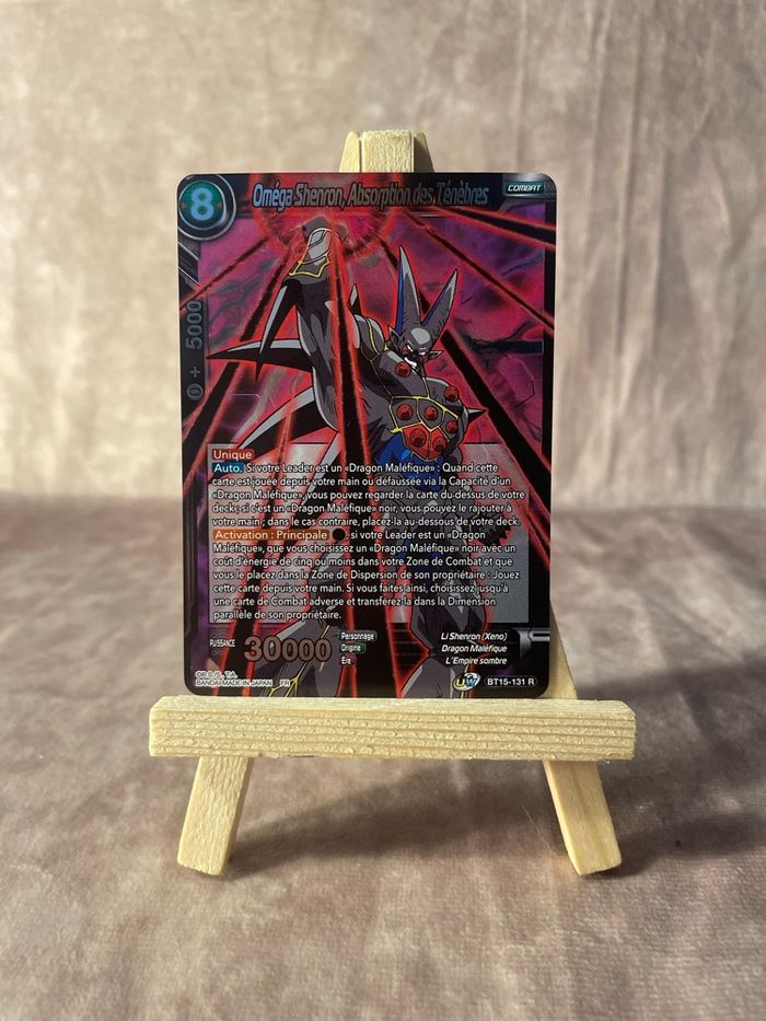 Bt15 131 R - Oméga shenron, absorption des ténèbres - Dbs card game version française