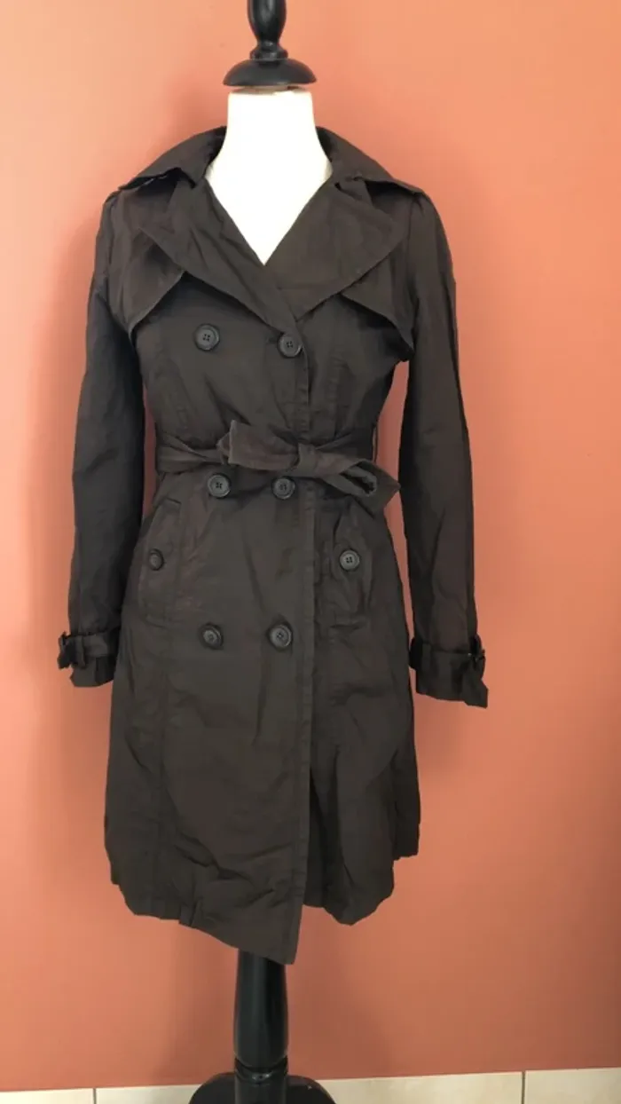 Trench couleur chocolat